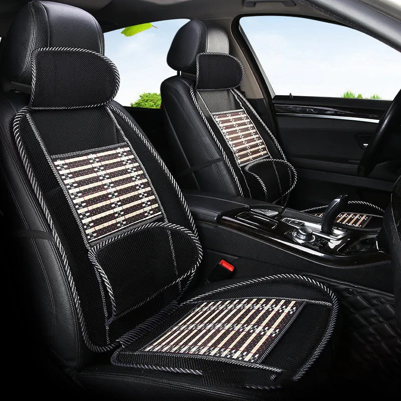 Breathable bamboo silk cool pad seat cushion standard edition with waistband for car seat