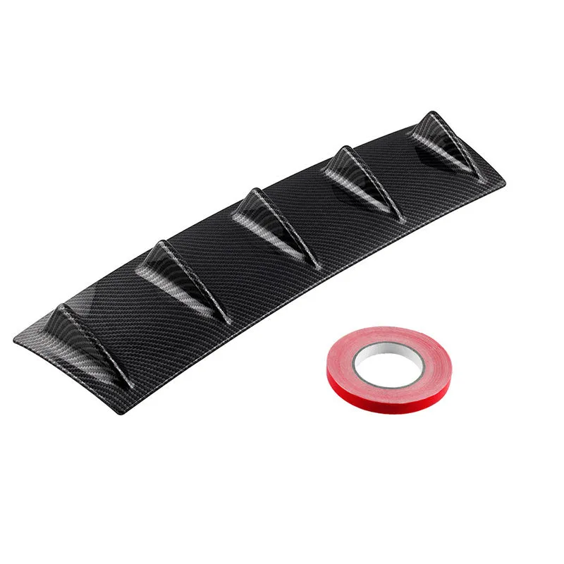 Automotive universal rear spoiler made of ABS plastic in bright black finish for GM cars