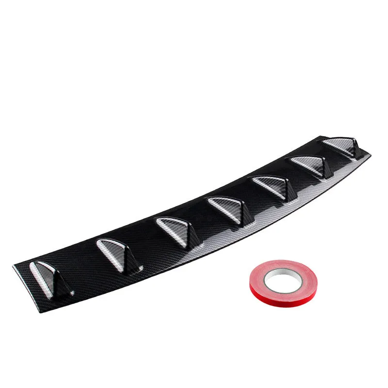 Automotive universal rear spoiler made of ABS plastic in bright black finish for GM cars