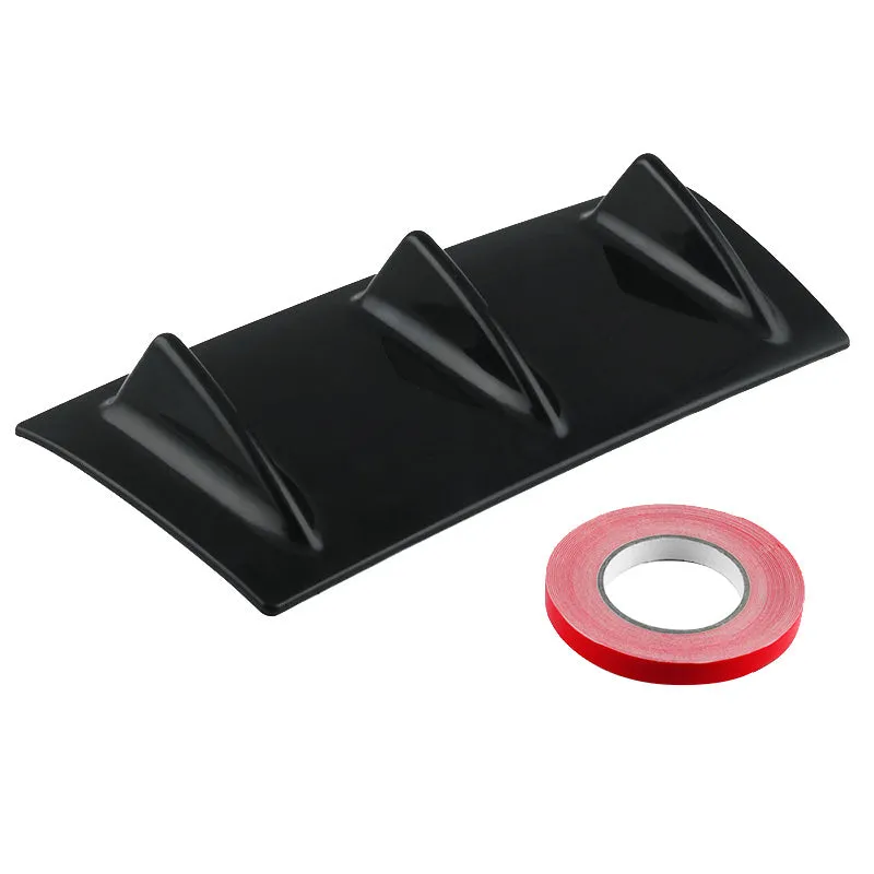 Automotive universal rear spoiler made of ABS plastic in bright black finish for GM cars