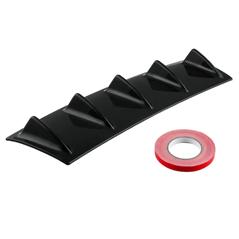 Automotive universal rear spoiler made of ABS plastic in bright black finish for GM cars