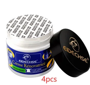 Leather repair cream 50ml container for car seat colour restoration in multiple colours including black and brown