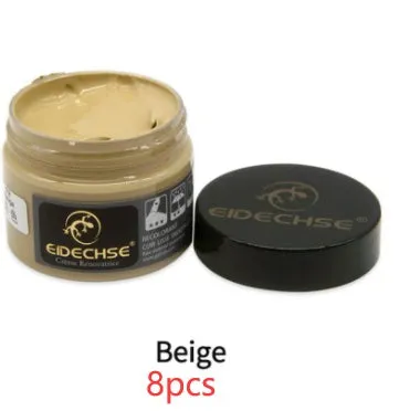 Leather repair cream 50ml container for car seat colour restoration in multiple colours including black and brown