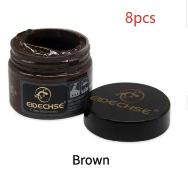Leather repair cream 50ml container for car seat colour restoration in multiple colours including black and brown