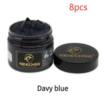 Leather repair cream 50ml container for car seat colour restoration in multiple colours including black and brown