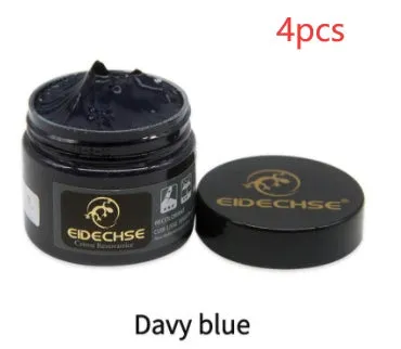 Leather repair cream 50ml container for car seat colour restoration in multiple colours including black and brown