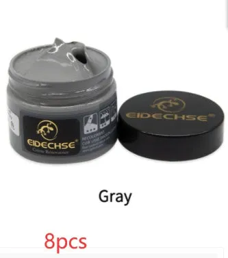 Leather repair cream 50ml container for car seat colour restoration in multiple colours including black and brown