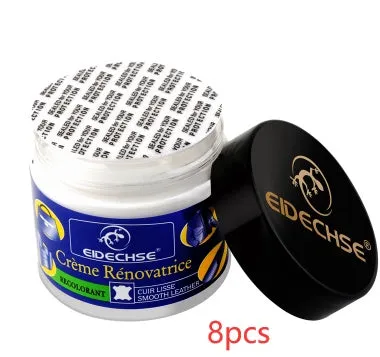 Leather repair cream 50ml container for car seat colour restoration in multiple colours including black and brown