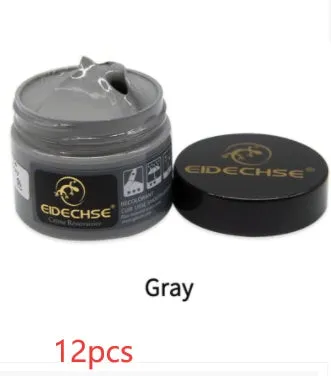Leather repair cream 50ml container for car seat colour restoration in multiple colours including black and brown