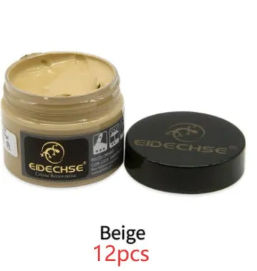 Leather repair cream 50ml container for car seat colour restoration in multiple colours including black and brown