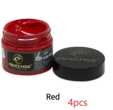 Leather repair cream 50ml container for car seat colour restoration in multiple colours including black and brown