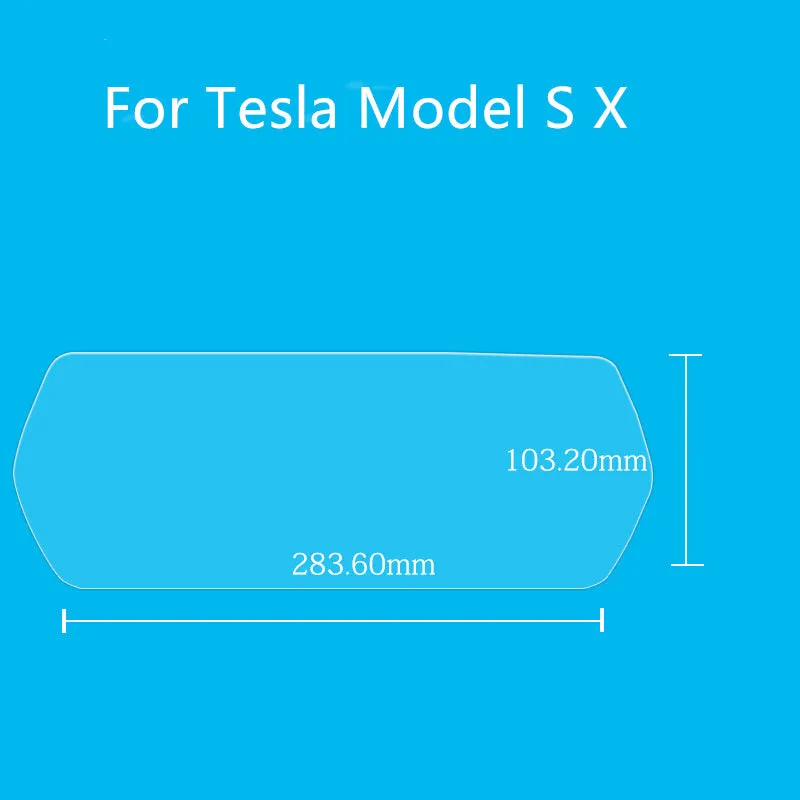 Dashboard Screen Protector for Tesla Model X and Model S 13 Inch 283.6x103.2mm Straight Edge Nano-Layer Fingerprint Oil Layer Oleophobic High Transparency 4 Hours Tempering Touch Responsive Explosion-Proof Crack Special Colloid