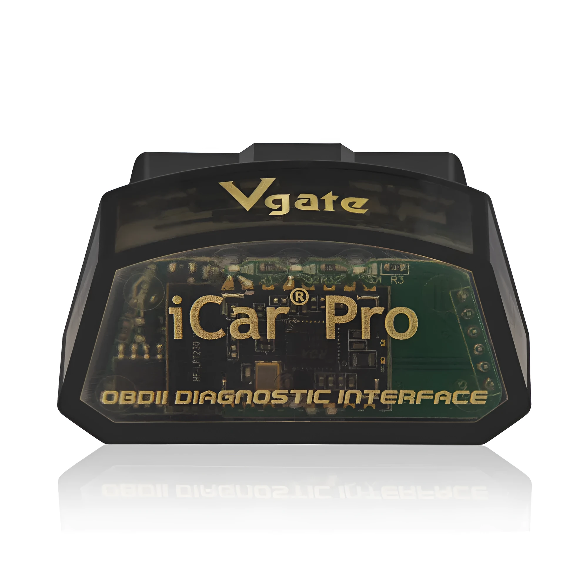 Vgate iCar Pro V2.2 OBDII Bluetooth 4.0 BLE scanner black with OBDII connector for car diagnostic