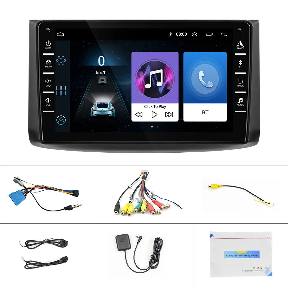 HD 8-inch touch screen Android 9.1 car navigation for Chevrolet Lefeng black plastic metal construction