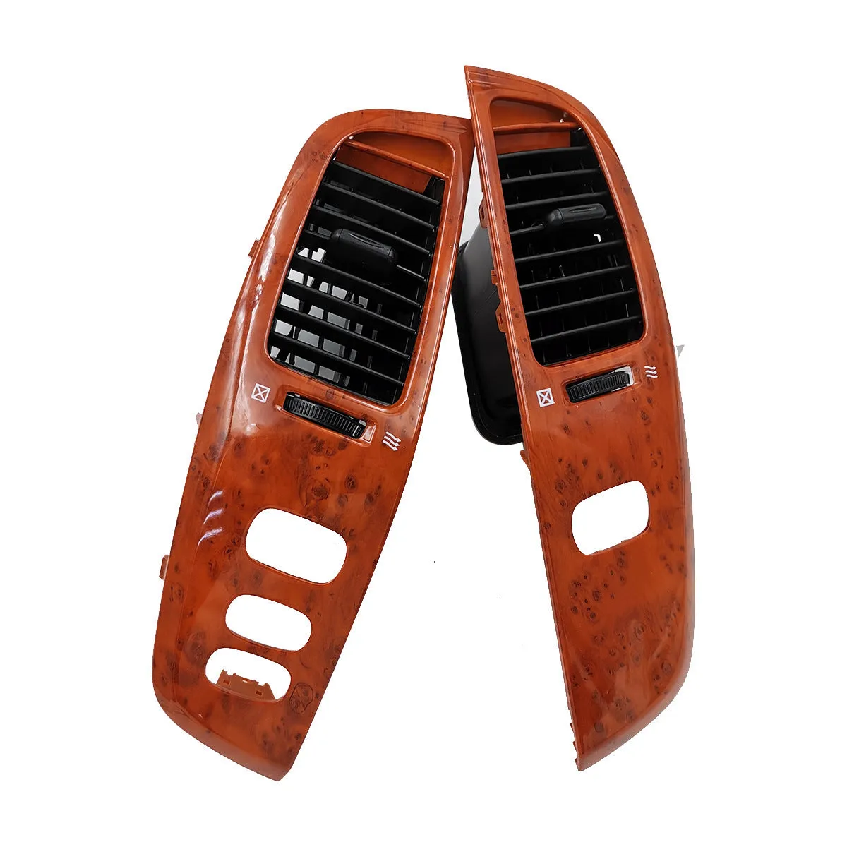 Peach wood coloured ABS plastic car dashboard air outlet panel decorative cover