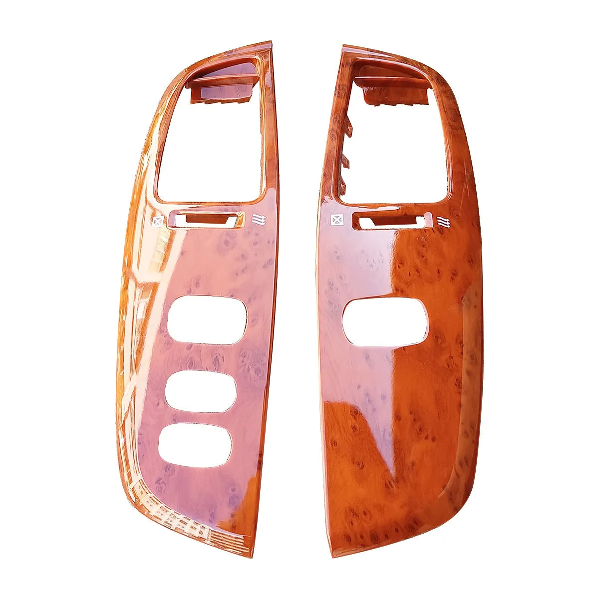 Peach wood coloured ABS plastic car dashboard air outlet panel decorative cover