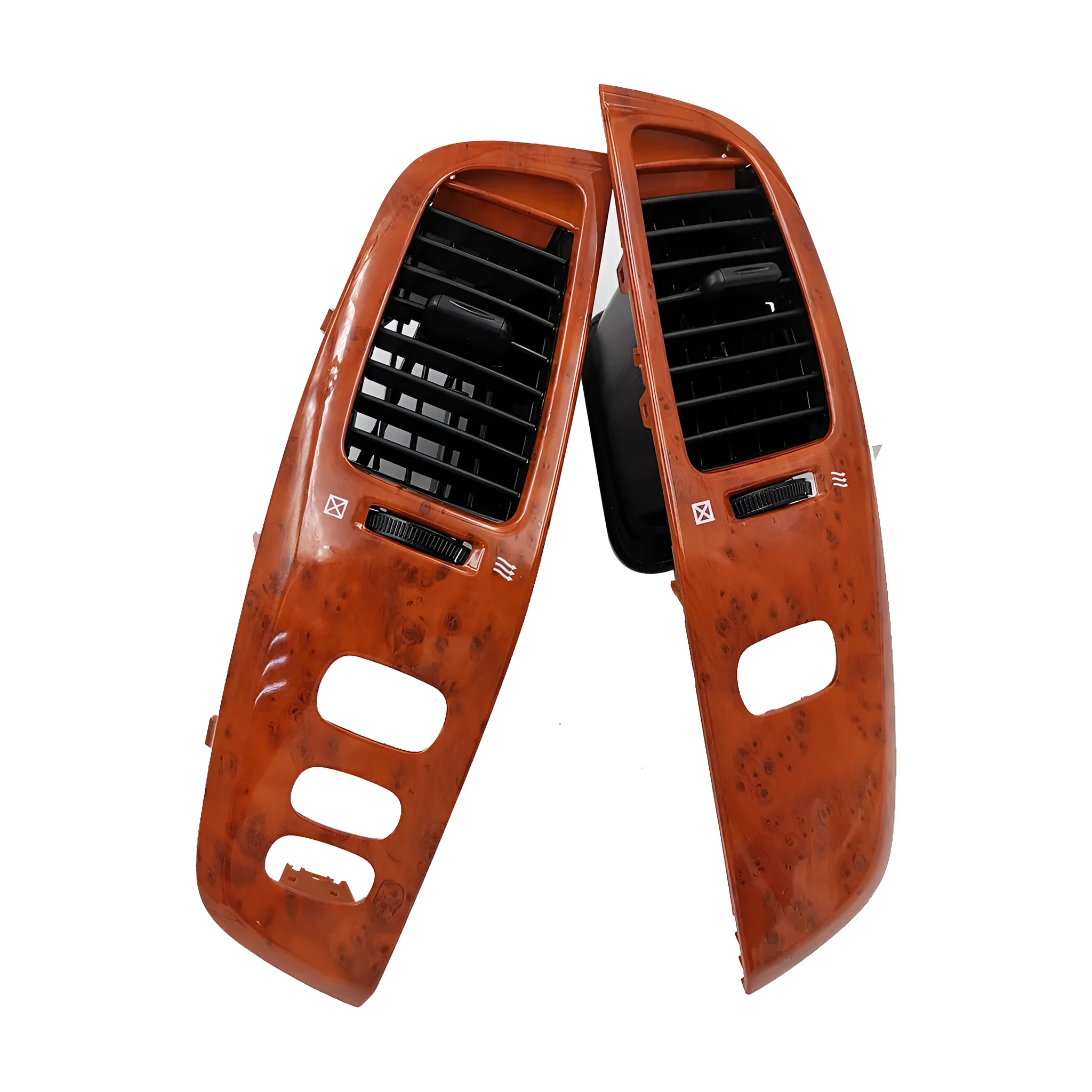 Peach wood coloured ABS plastic car dashboard air outlet panel decorative cover