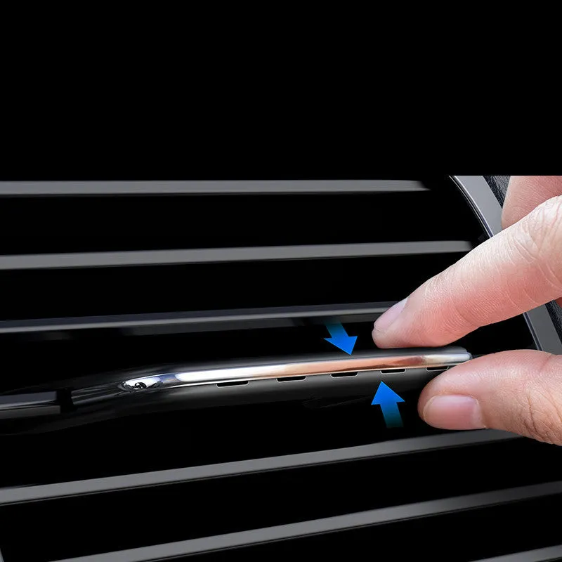 Baseus car perfume aromatherapy air vent clip in black with electroplated finish