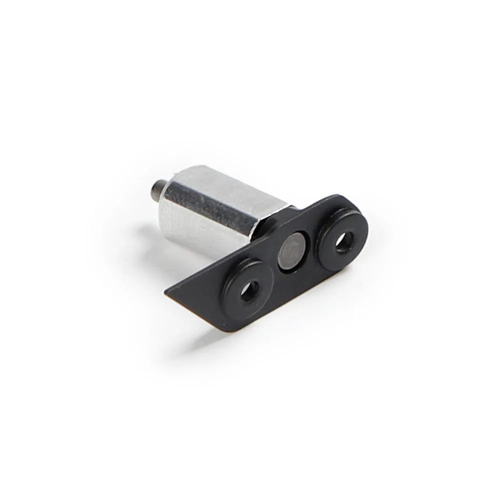 Metal drone motor rotating shaft front and rear arm replacement part on white background