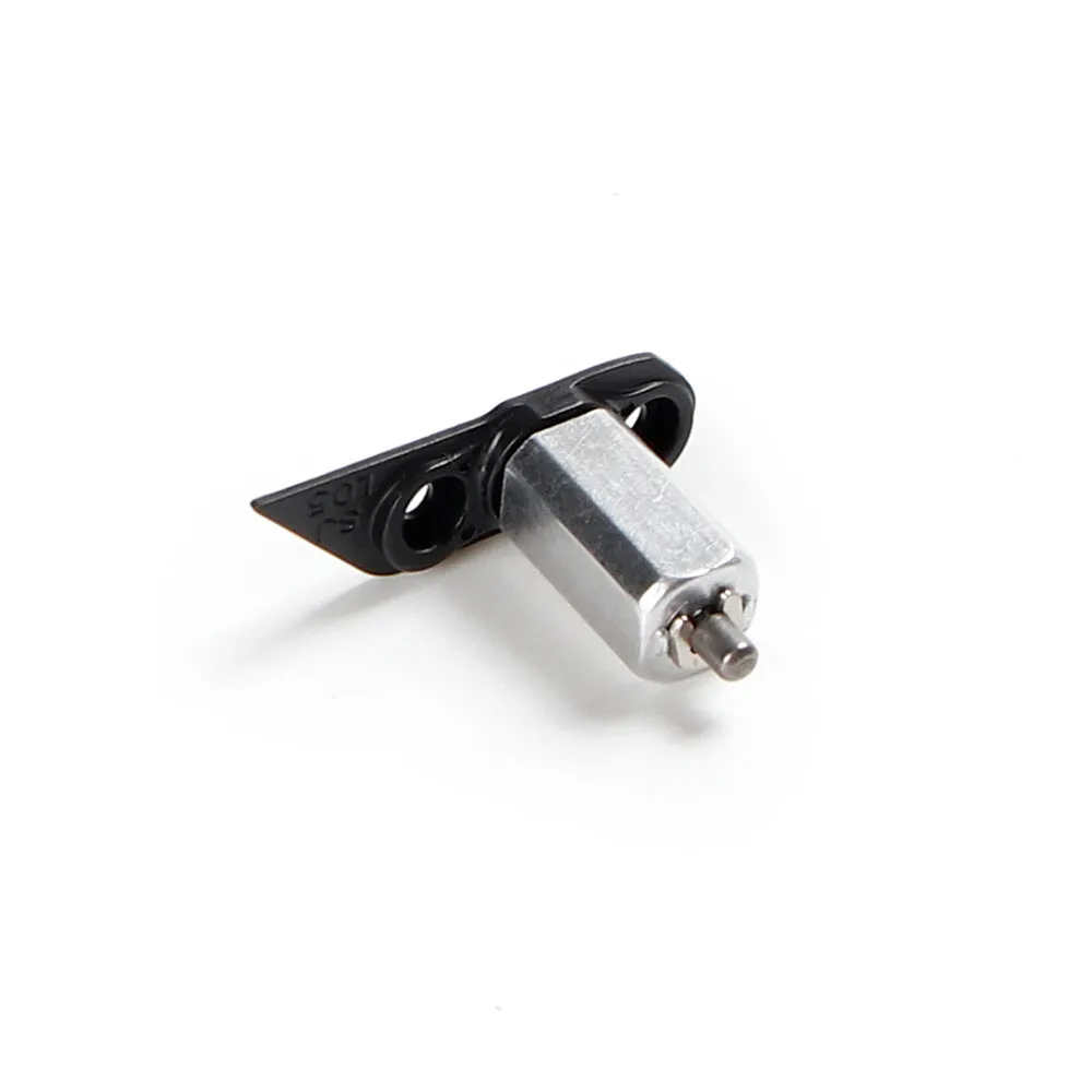 Metal drone motor rotating shaft front and rear arm replacement part on white background