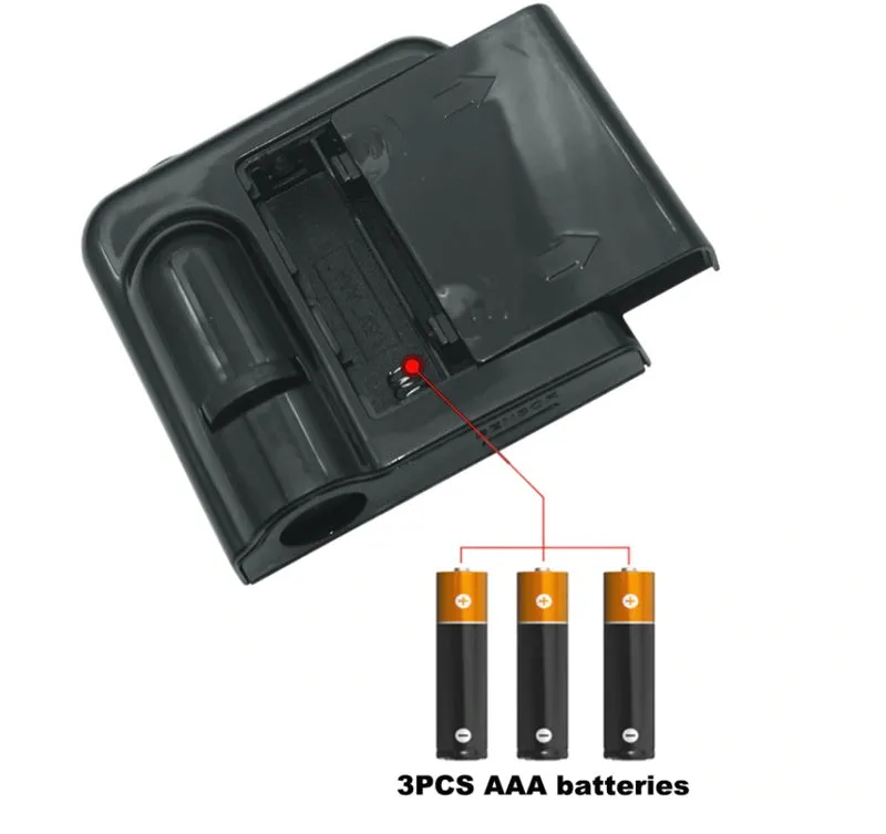 Two black wireless car LED welcome door projection laser lights showing a 3D logo projected onto the ground