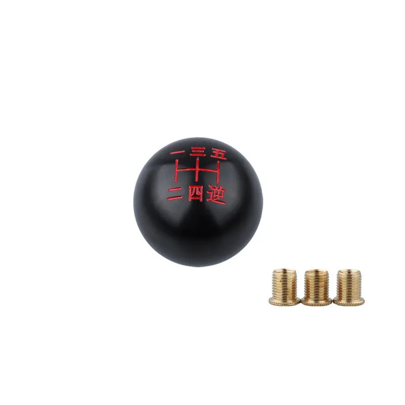 Aluminium alloy round car gear shift knob replacement in multiple colour options for manual transmission vehicles