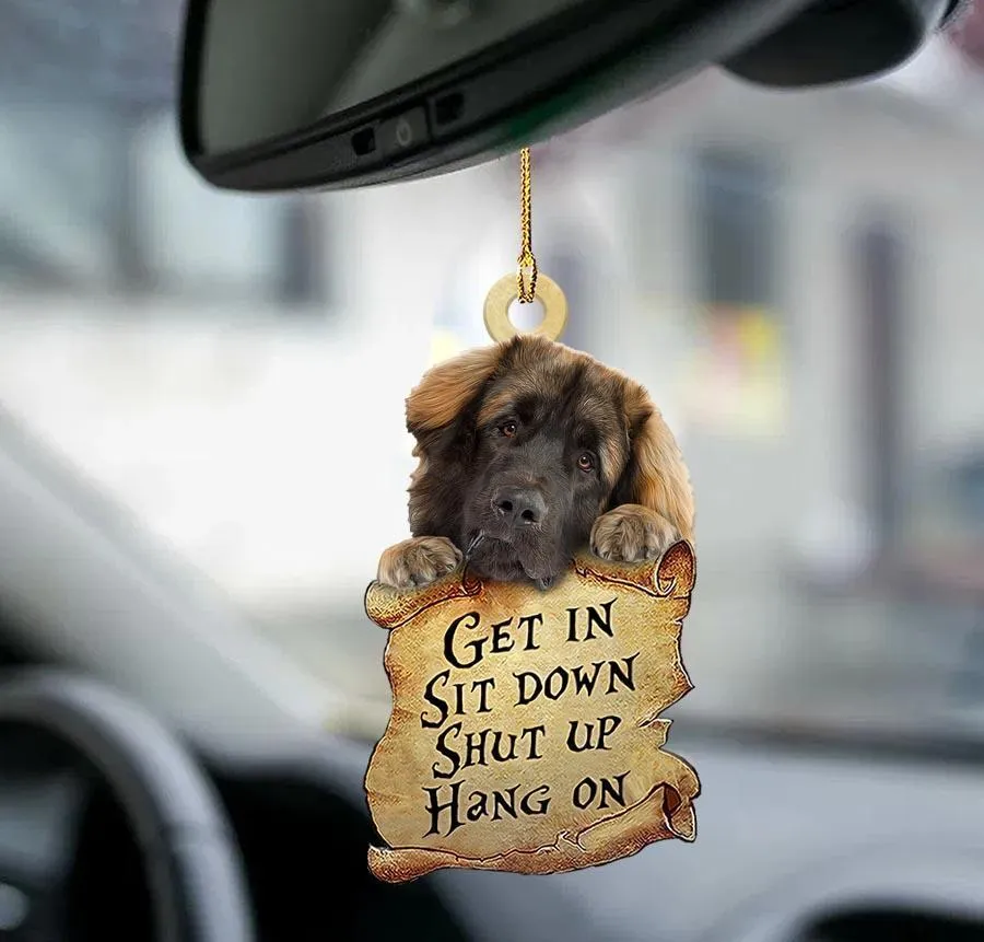 Sleeping dog angel acrylic car pendant ornament with glossy finish, 10cm length