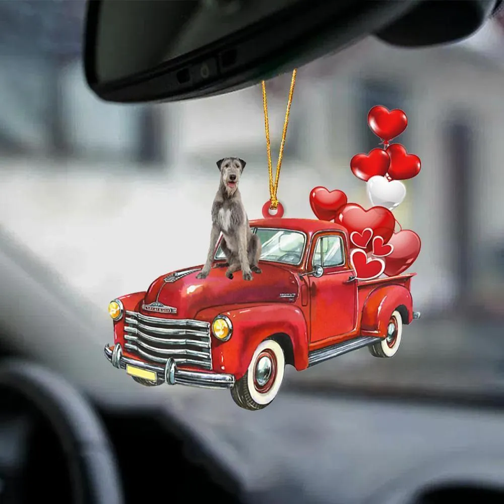 Sleeping dog angel acrylic car pendant ornament with glossy finish, 10cm length