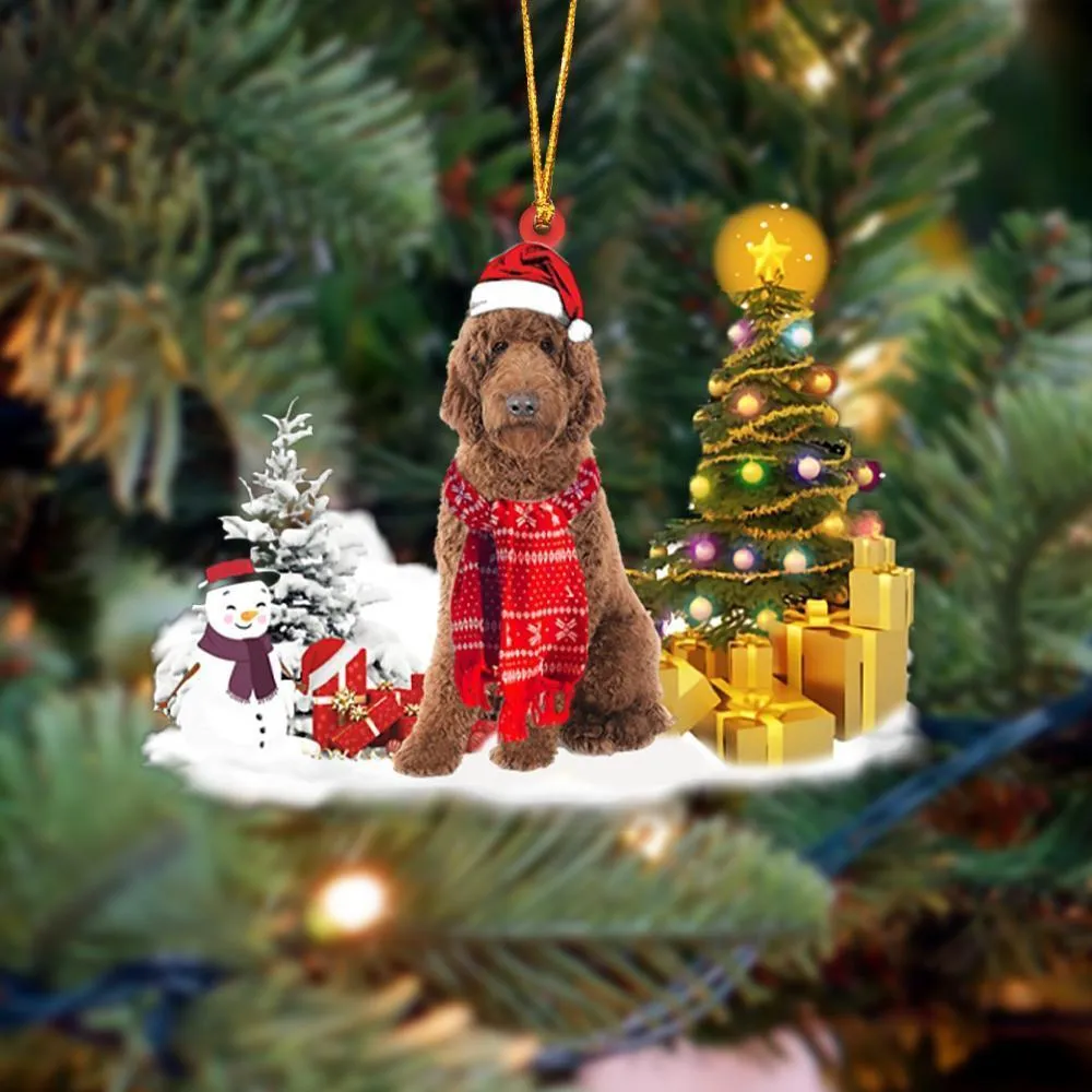 Sleeping dog angel acrylic car pendant ornament with glossy finish, 10cm length