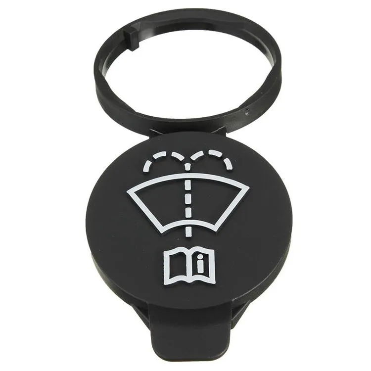 Black plastic wiper spray bottle cover for Chevrolet GMC Buick Cadillac Saab OE 13227300