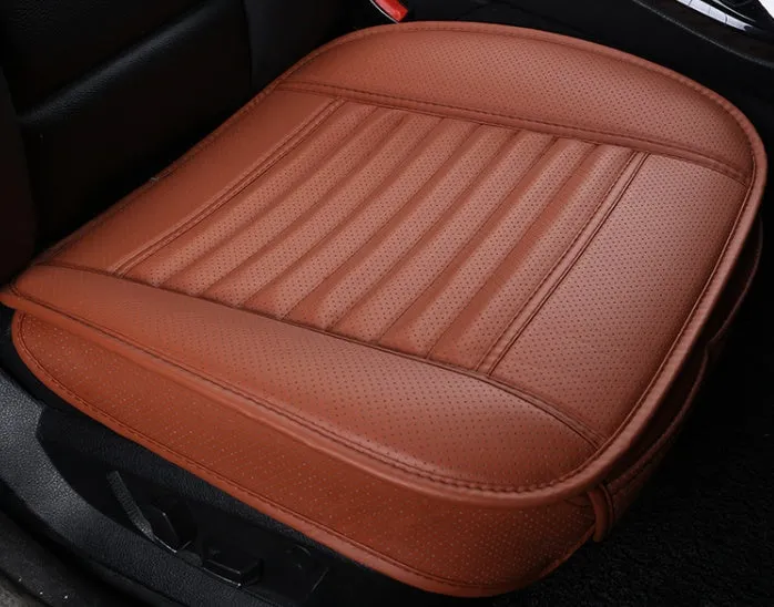 3D single seat car cushion in PU leather with bamboo charcoal – universal fit, five colours
