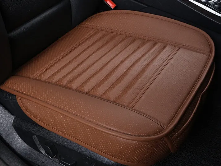 3D single seat car cushion in PU leather with bamboo charcoal – universal fit, five colours