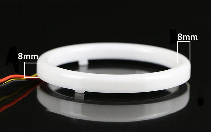 White LED angel eye ring daytime running light 100mm size car accessory