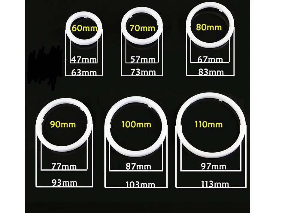 White LED angel eye ring daytime running light 100mm size car accessory