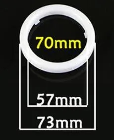White LED angel eye ring daytime running light 100mm size car accessory