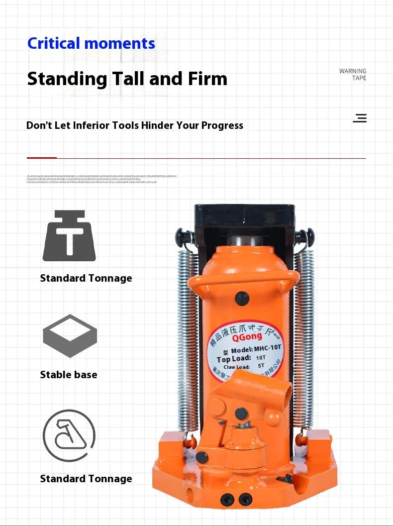 Heavy duty hydraulic claw jack track jack vertical steel construction for ship building and mechanical installation