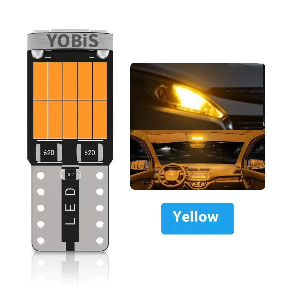 T10 26SMD car LED width light with aluminium housing in white yellow and ice blue