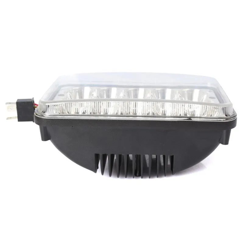 Black 45W LED car spotlight headlight with aluminium alloy shell and PC panel lens