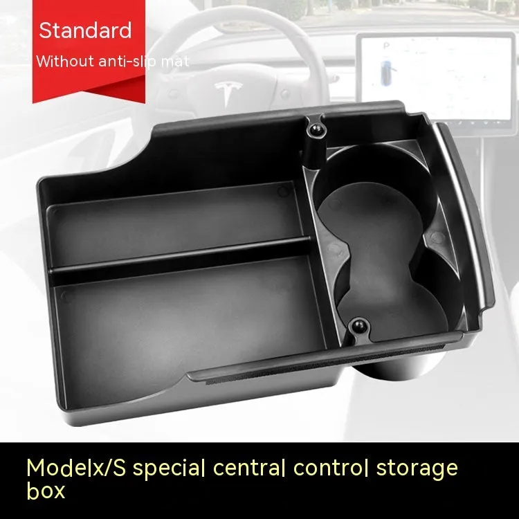Tesla Model 3 X S central armrest plastic storage box organiser accessory