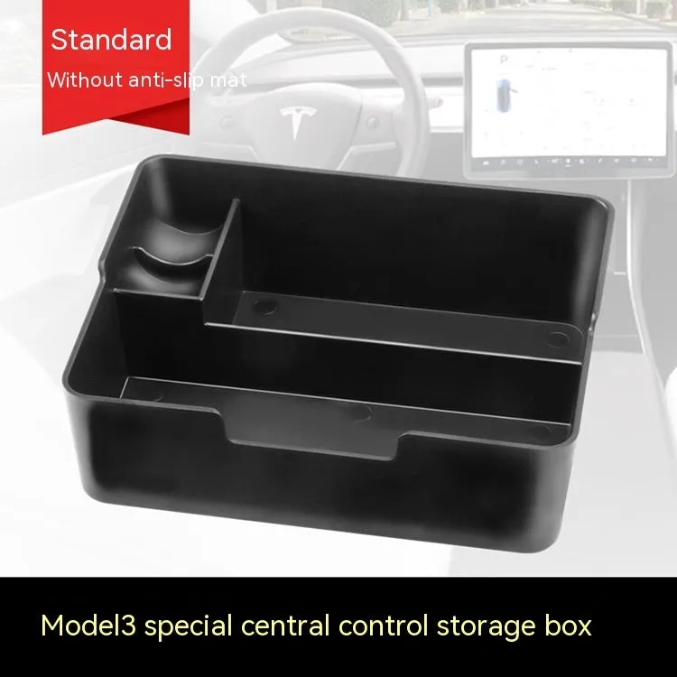 Tesla Model 3 X S central armrest plastic storage box organiser accessory