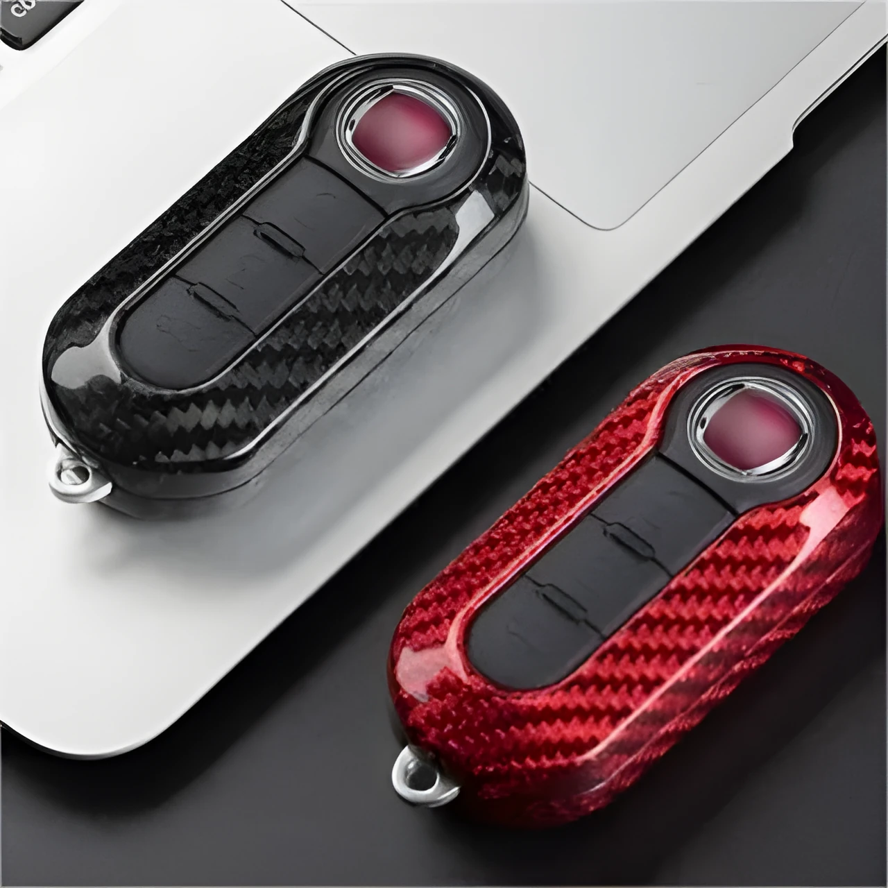 Xiang carbon fibre replacement car key shell for Audi Volkswagen BMW Mercedes models