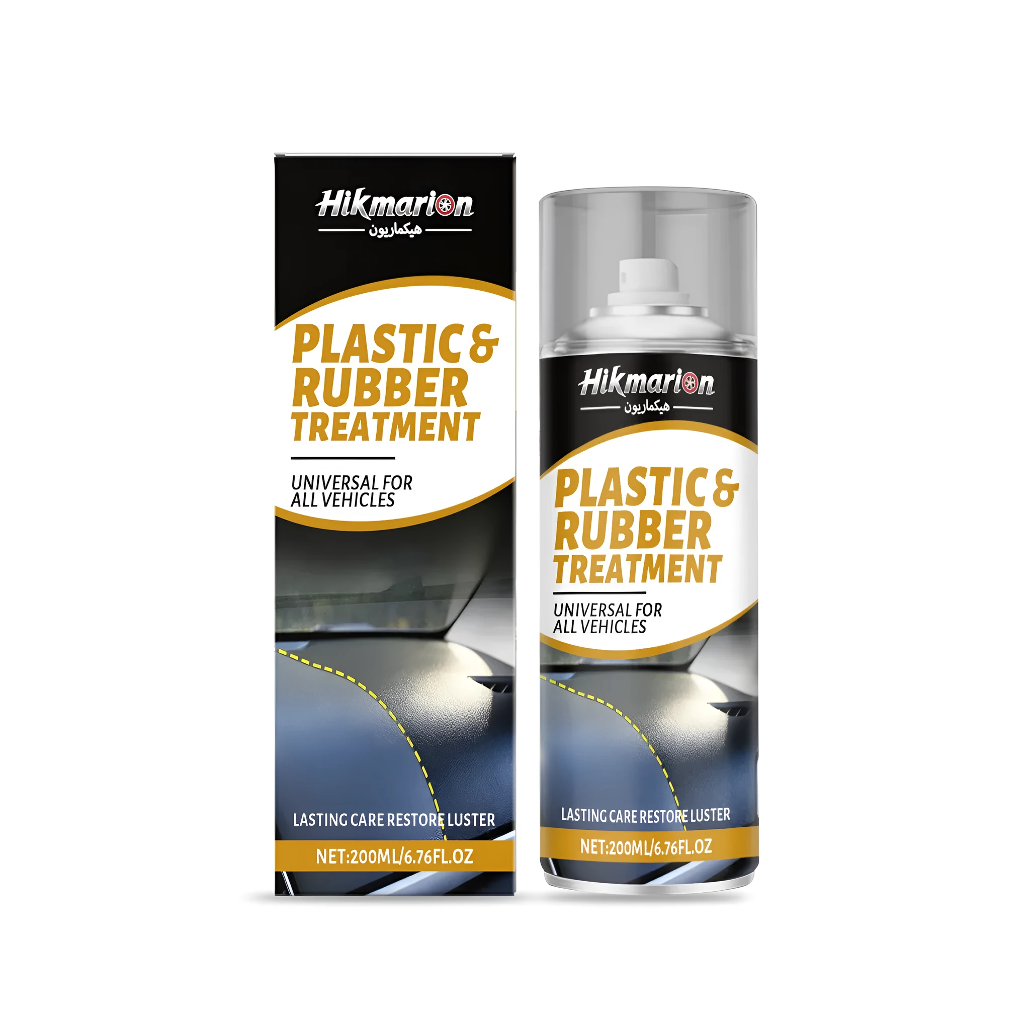 200ml bottle of automotive protective agent for rubber and plastic parts with spray nozzle