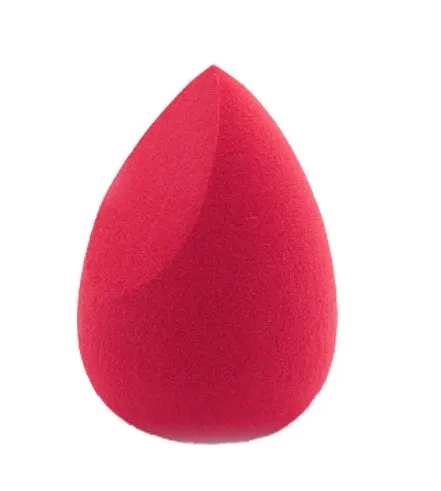 Assorted makeup sponges in seven shapes including pear and peach heart designs, 60x42mm, non-latex material