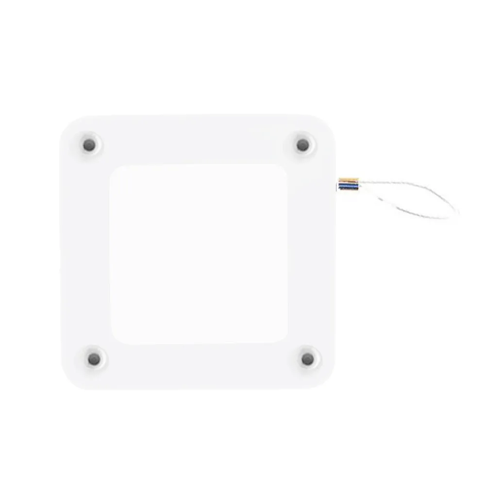 Automatic door closer in black ABS housing with steel wire rope, measuring 63x63x18mm, for sliding doors and glass doors