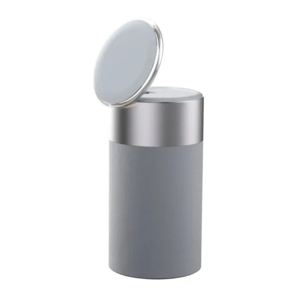 3-in-1 wireless charger Bluetooth speaker touch lamp for iPhone and AirPods in Gold colour on desk