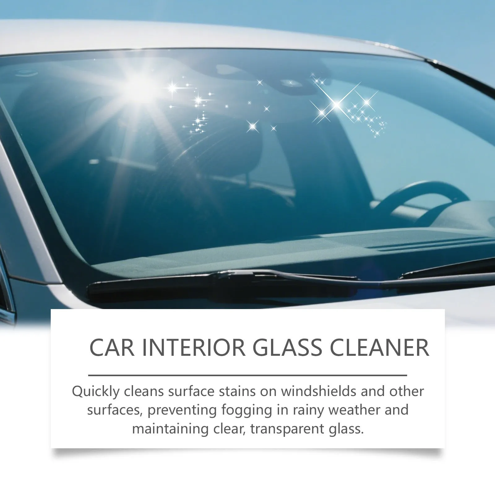 Glass Restore Cleaning Paste 120g pot with sponge and towel for windshield stain removal and anti-fog
