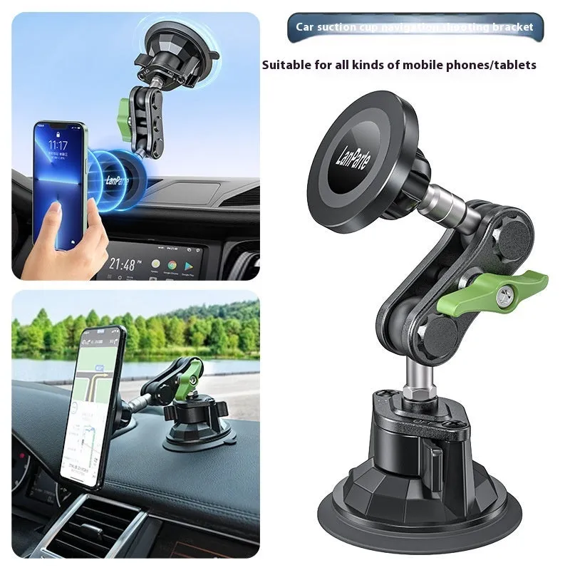 Car magnetic phone holder with suction cup dashboard mount in alloy, universal fit, Ordinary RBA-M01 colour