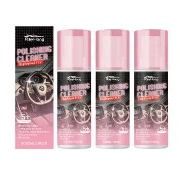 Automotive interior refurbishment kit with 100ml bottle, sponge, and towel on a black background