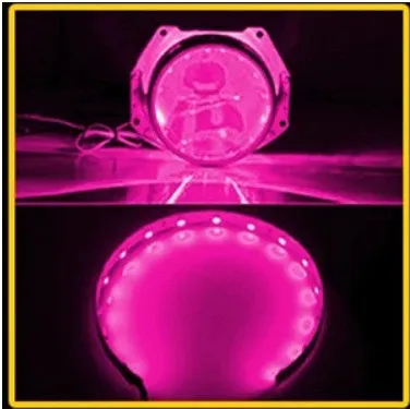 25-inch LED headlight 76mm round aviation aluminium alloy IP55 for cars in white colour.
