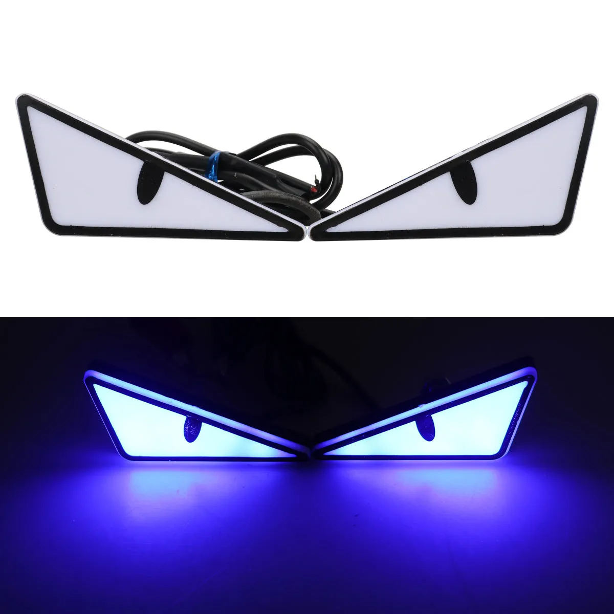 Triangle motorcycle decorative light in waterproof plastic housing with semicycle lens in amber colour option